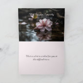 CHERRY BLOSSOM SYMPATHY CARD DANKESKARTE (Innenseite)