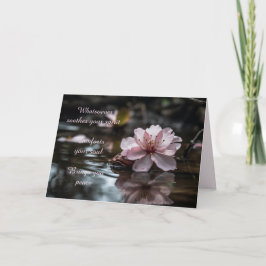 CHERRY BLOSSOM SYMPATHY CARD DANKESKARTE