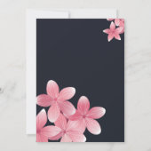 Cherry Blossom Tafelhochzeit Einladung (Rückseite)