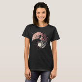 Cherry Blossom Taoism Yin Yang on Zen Taijitu Yin T-Shirt (Vorne ganz)