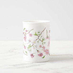Cherry-Blossom-Tasse Porzellantasse