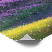 Cherry Blossom Tea House am Fluss Poster (Ecke)