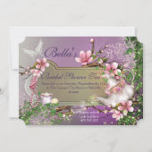 Cherry Blossom Tea Party Einladungen (Vorderseite)