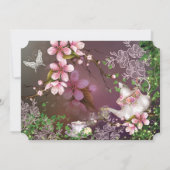 Cherry Blossom Tea Party Einladungen (Rückseite)