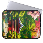 Cherry Blossom Temple Laptopschutzhülle (Vorderseite)