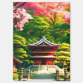 Cherry Blossom Temple Magnet (Vorderseite)