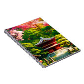 Cherry Blossom Temple Notizblock (Rechte Seite)