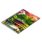 Cherry Blossom Temple Notizblock (Linke Seite)