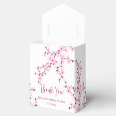 Cherry Blossom Thank You Baby Shower  Geschenkschachtel (Geöffnet)