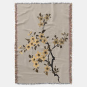 Cherry Blossom Throw Blanket Decke (Vorderseite Vertikal)