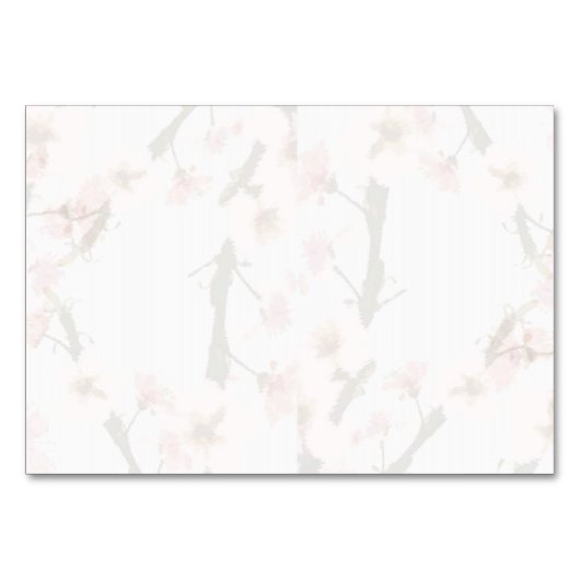 Cherry Blossom-Tischkarte Tischnummer (Rückseite)