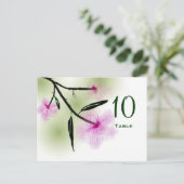 Cherry Blossom Tischnummer Postkarte (Stehend Vorderseite)