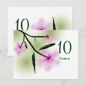 Cherry Blossom Tischnummer Postkarte (Vorne/Hinten)