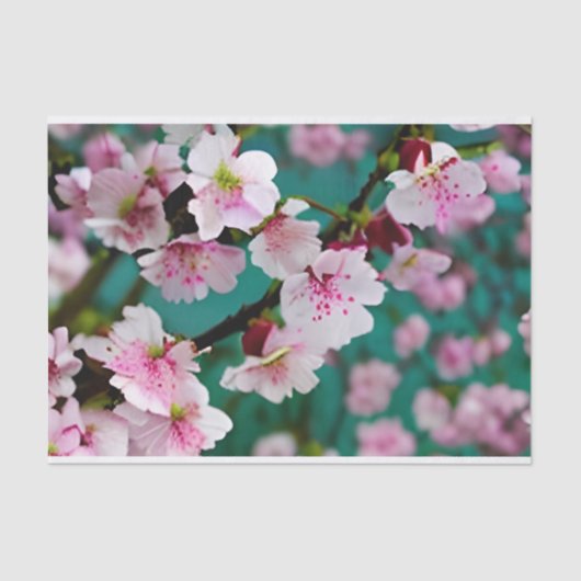 Cherry Blossom Tissue Paper Seidenpapier (Vorderseite)