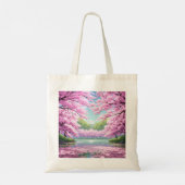 Cherry Blossom Tote Bag Tragetasche (Rückseite)