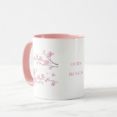 Cherry Blossom - transparent Tasse (Vorderseite Links)