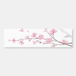 Cherry Blossom - Transparenter Hintergrund Autoaufkleber