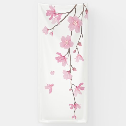 Cherry Blossom - Transparenter Hintergrund Banner (Vertikal)