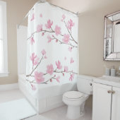 Cherry Blossom - Transparenter Hintergrund Duschvorhang (Beispiel)