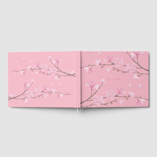 Cherry Blossom - Transparenter Hintergrund Gästebuch (Voll)