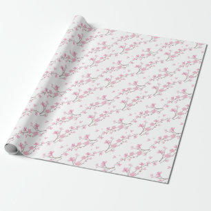 Cherry Blossom - Transparenter Hintergrund Geschenkpapier