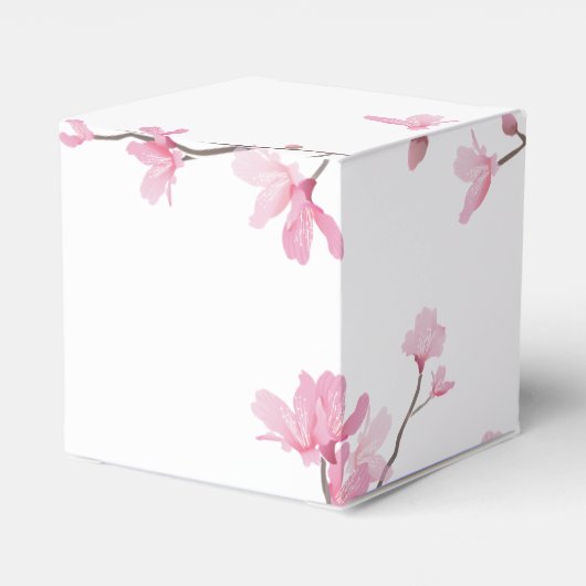 Cherry Blossom - Transparenter Hintergrund Geschenkschachtel (Rückseite)