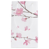 Cherry Blossom - Transparenter Hintergrund Kleine Geschenktüte (Vorderseite)