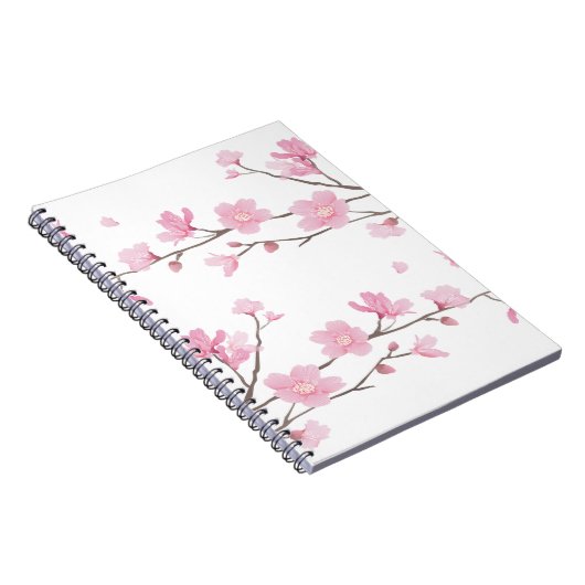 Cherry Blossom - Transparenter Hintergrund Notizblock (Rechte Seite)