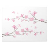 Cherry Blossom - Transparenter Hintergrund Notizblock (Vorderseite)