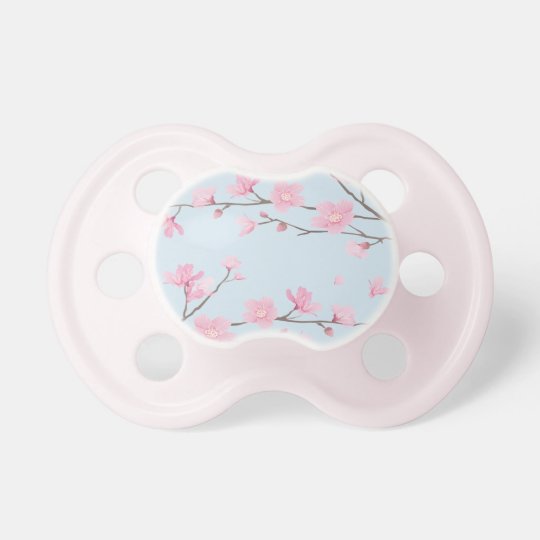 Cherry Blossom Transparenter Hintergrund Schnuller Zazzle De