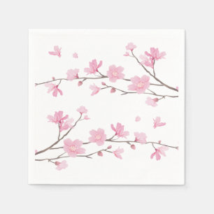 Cherry Blossom - Transparenter Hintergrund Serviette