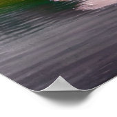 Cherry Blossom Tree am See Poster (Ecke)