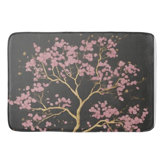 Cherry Blossom Tree Badematte (Vorderseite)
