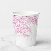 Cherry Blossom Tree Bark Brautparty Pappbecher (Rückseite)