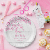 Cherry Blossom Tree Bark Brautparty Pappteller (Party)