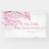 Cherry Blossom Tree Bark Wedding Banner (Horizontal)