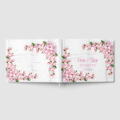 Cherry Blossom Tree Bark Wedding Gästebuch (Voll)