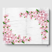 Cherry Blossom Tree Bark Wedding Gästebuch (Rückseite)