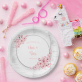 Cherry Blossom Tree Bark Wedding Pappteller (Party)