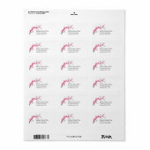 Cherry Blossom Tree Branch Address Labels 1 Adressaufkleber (Vorne)