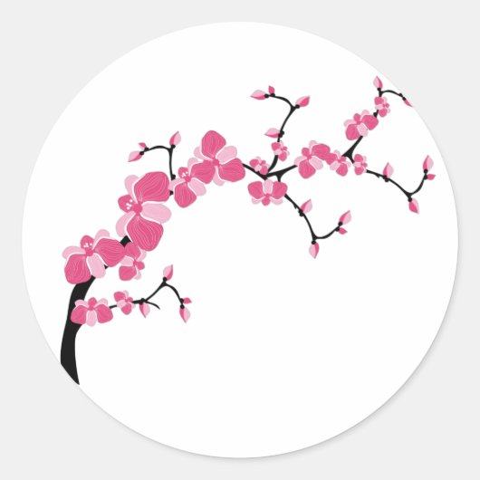 Cherry Blossom Tree Branch Stickers (Vorderseite)