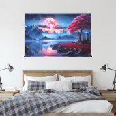 Cherry Blossom Tree Canvas Print Picture Leinwanddruck (Insitu (Schlafzimmer))