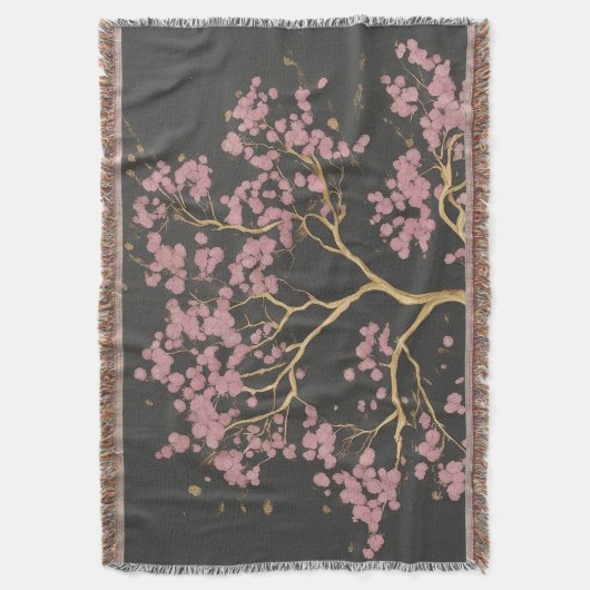 Cherry Blossom Tree Decke (Vorderseite Vertikal)