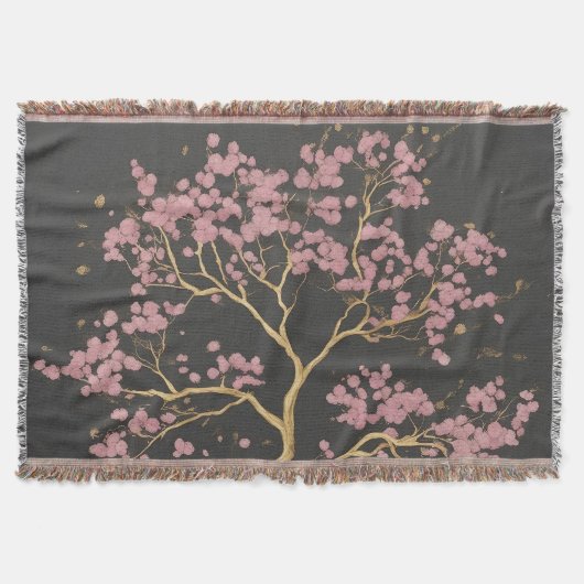 Cherry Blossom Tree Decke (Vorderseite)