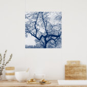 Cherry Blossom Tree, Delfts Blue Poster (Küche)
