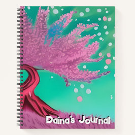 Cherry Blossom Tree Individuelle Name Journal Notizblock