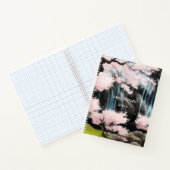 Cherry Blossom Tree Japanische Landschaft Notizblock (Innenseite)