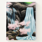 Cherry Blossom Tree Japanische Landschaft Notizblock (Rückseite)