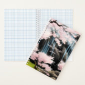 Cherry Blossom Tree Japanische Landschaft Notizblock (Innen)