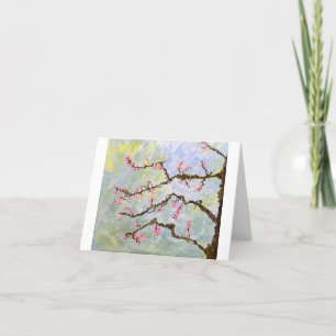 Cherry Blossom Tree Note Card<Blank Inside> Einladung
